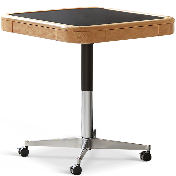 Scandinavian Oak Wood Wheeled Height Adjustable Gaming Table Coffee Table DRIFT