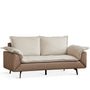 Modern Velvet Fabric PU Leather 2 Seater Sofa Bed FLIPEN