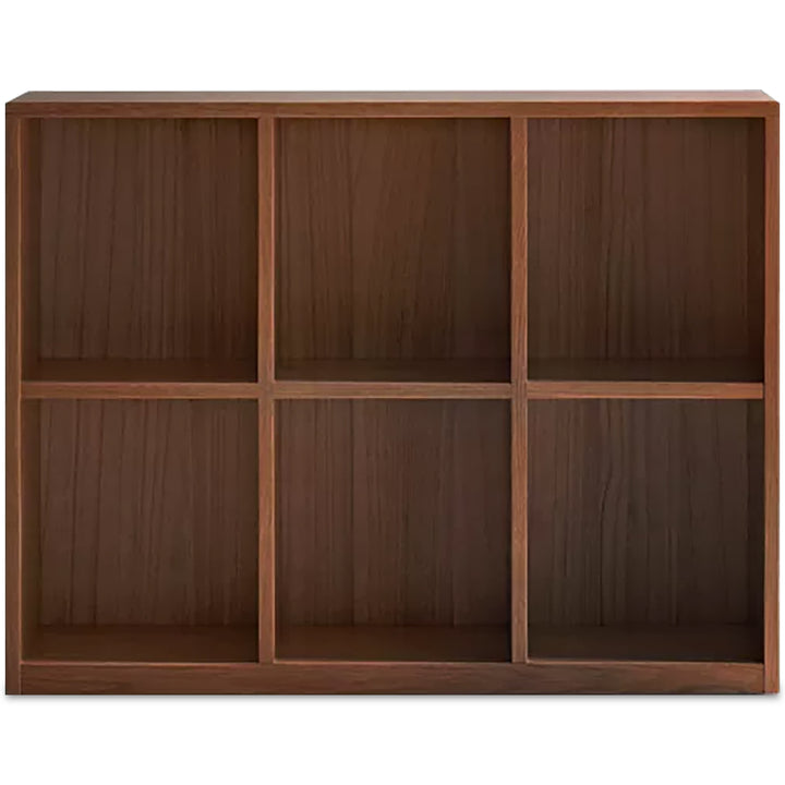 Japandi oak wood modular bookshelf blog detail 2.