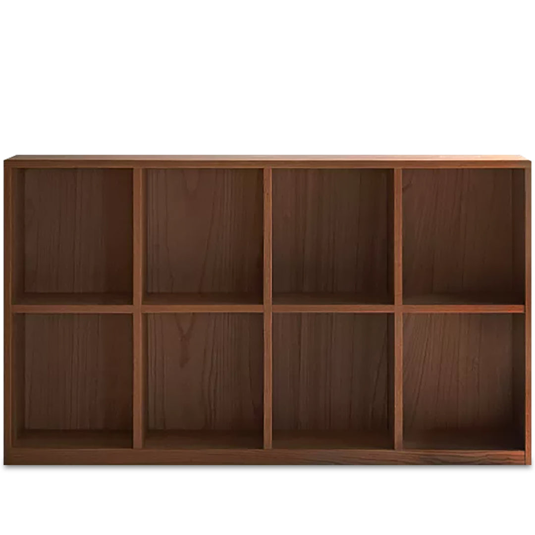 Japandi oak wood modular bookshelf blog detail 3.