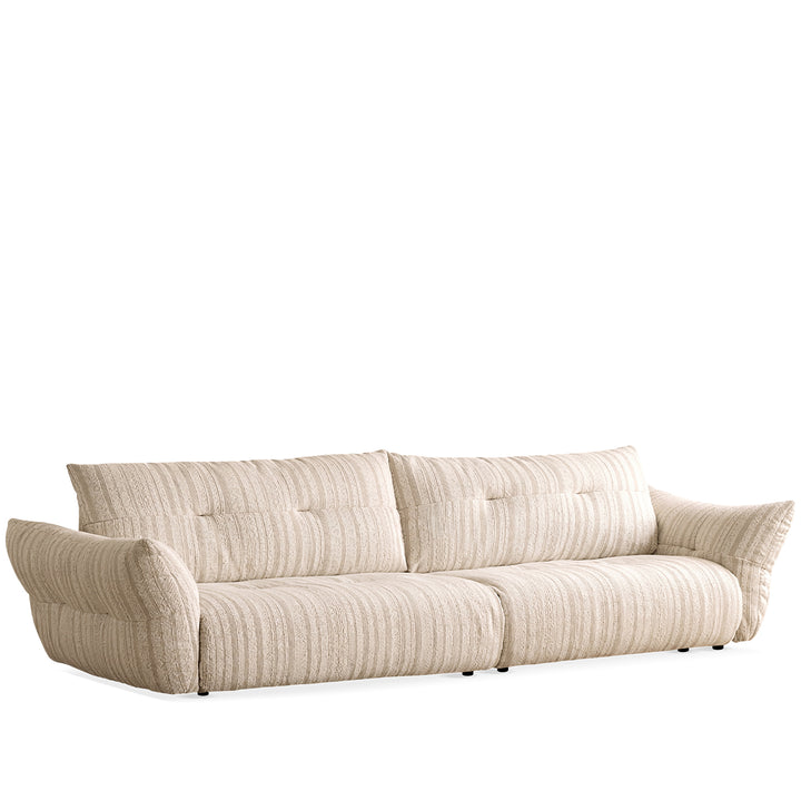 Cream fabric 4 seater sofa mochi detail 20.