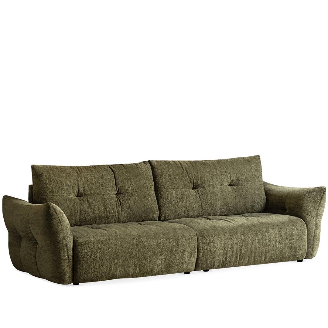 Cream fabric 4 seater sofa mochi detail 6.