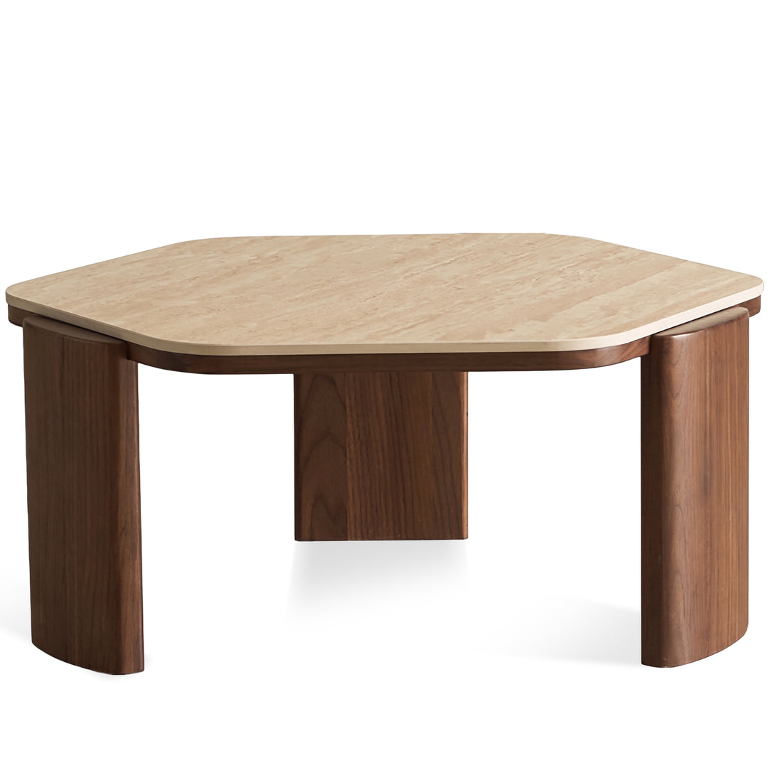 Japandi sintered stone coffee table set silence environmental situation.