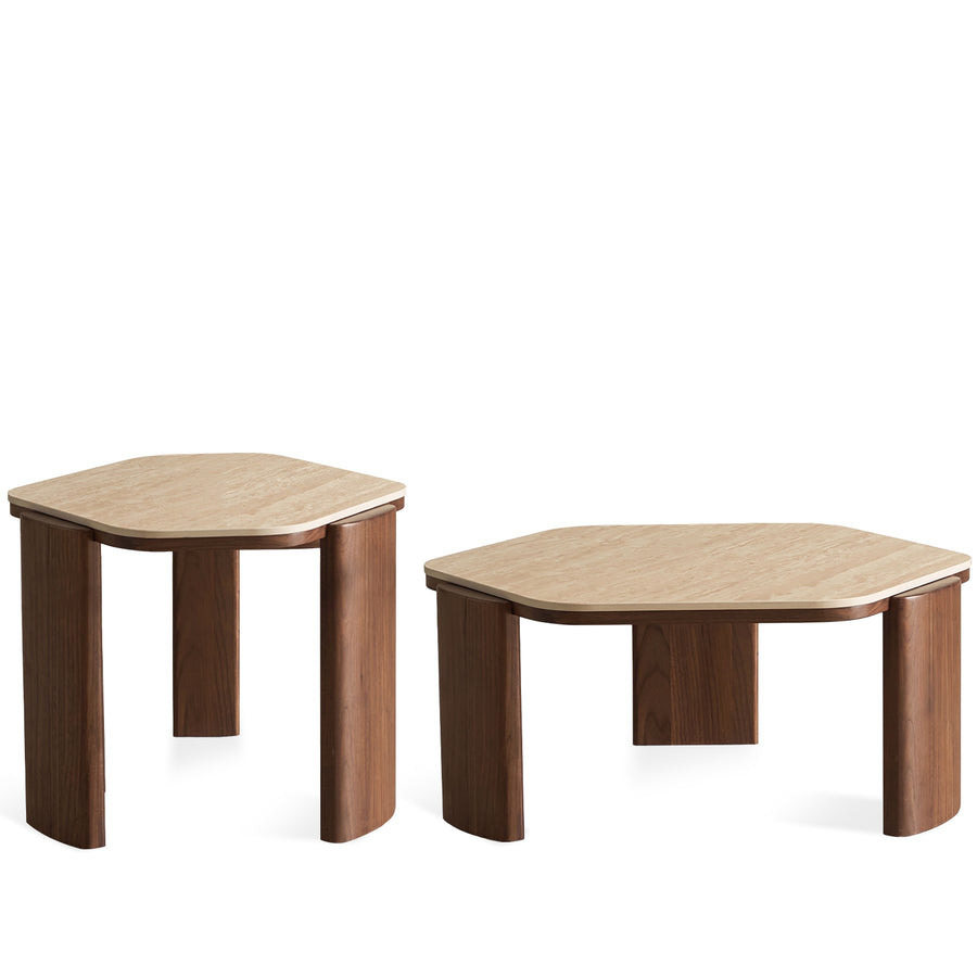 Japandi Sintered Stone Coffee Table Set SILENCE