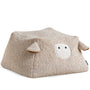 Cream Boucle Fabric Ottoman SHEEP