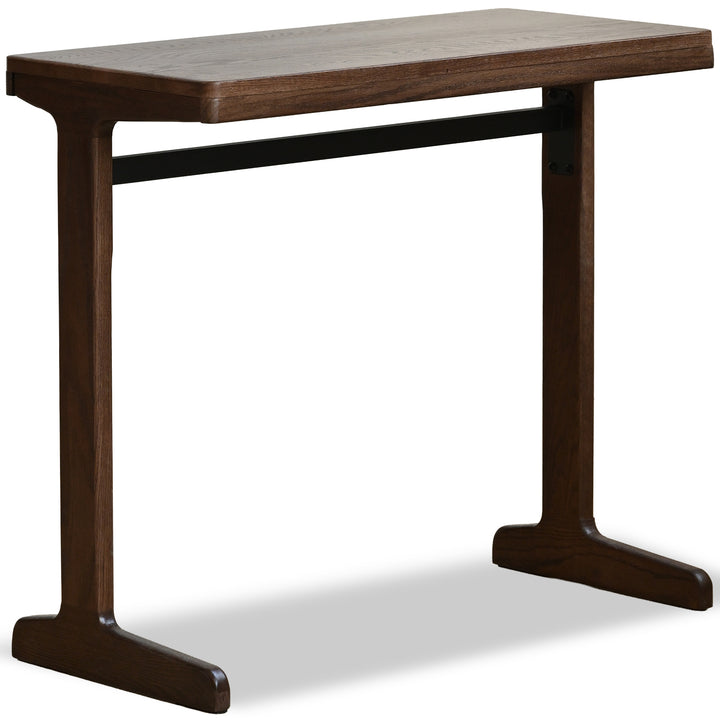 Scandinavian wood study table kangaroo in still life.