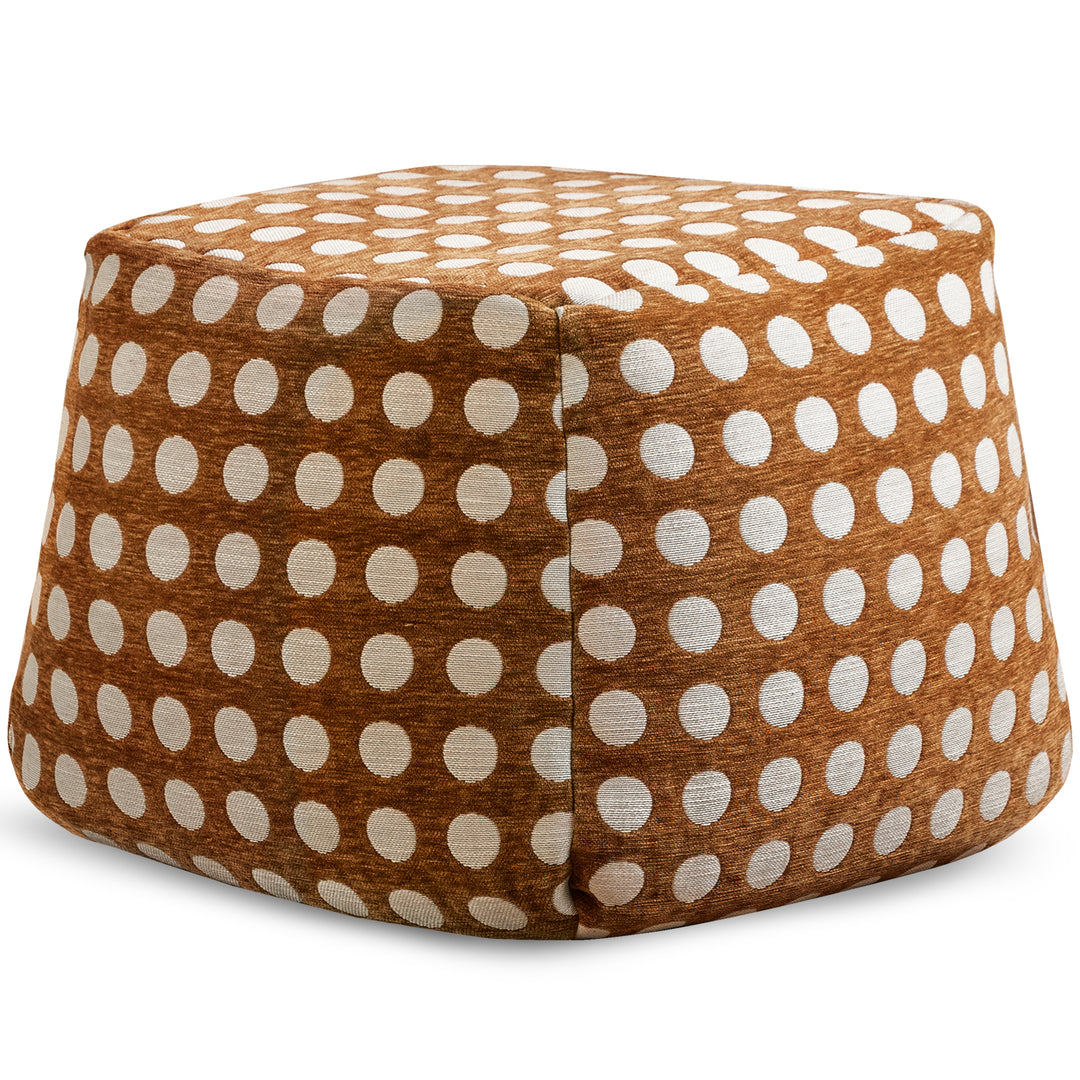 Cream Boucle Fabric Ottoman CARRY