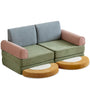 Contemporary Chenille Velvet Fabric Kids Modular Sofa BLOCK