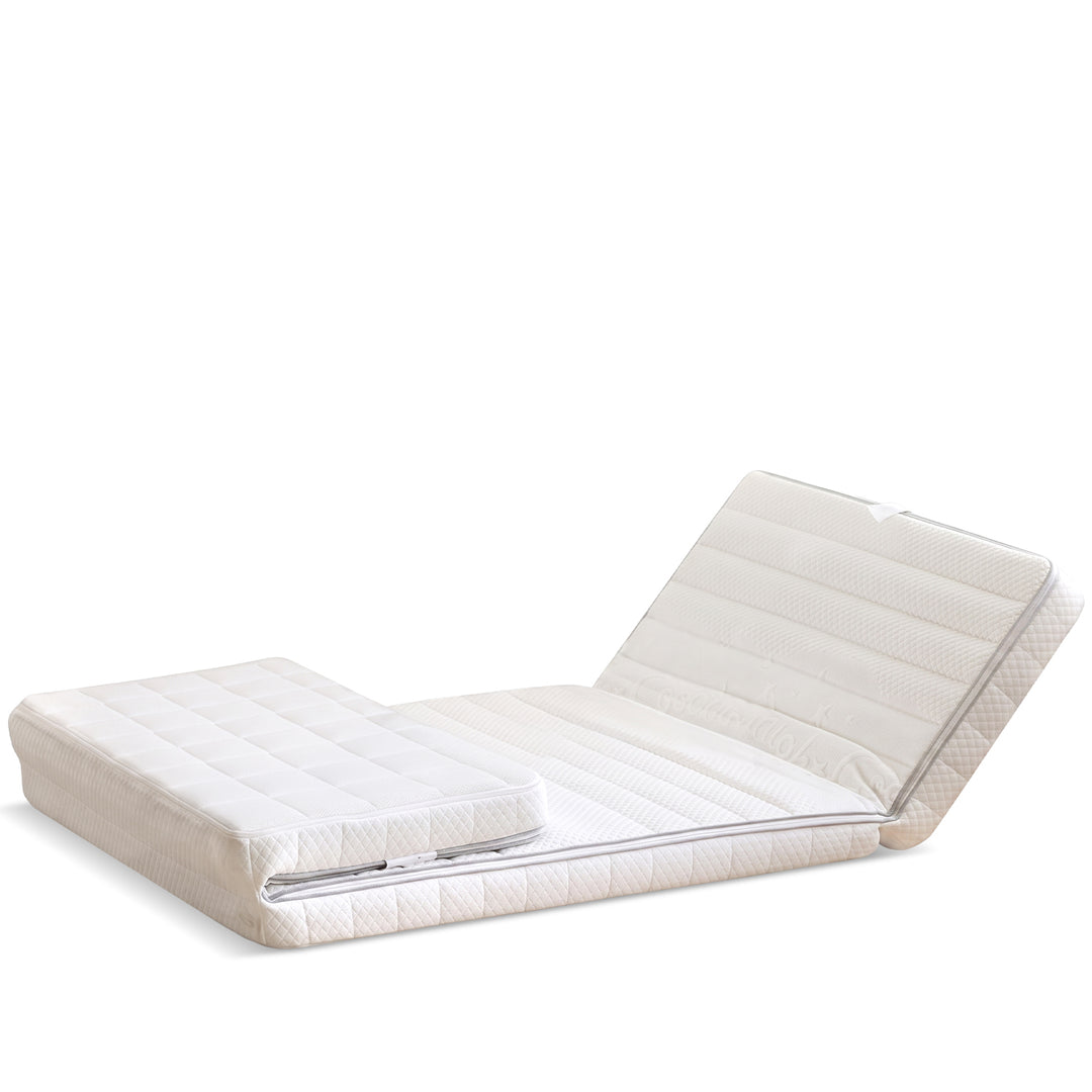 Scandinavian beech wood kids storage bed with slide and study desk cloud detail 4.