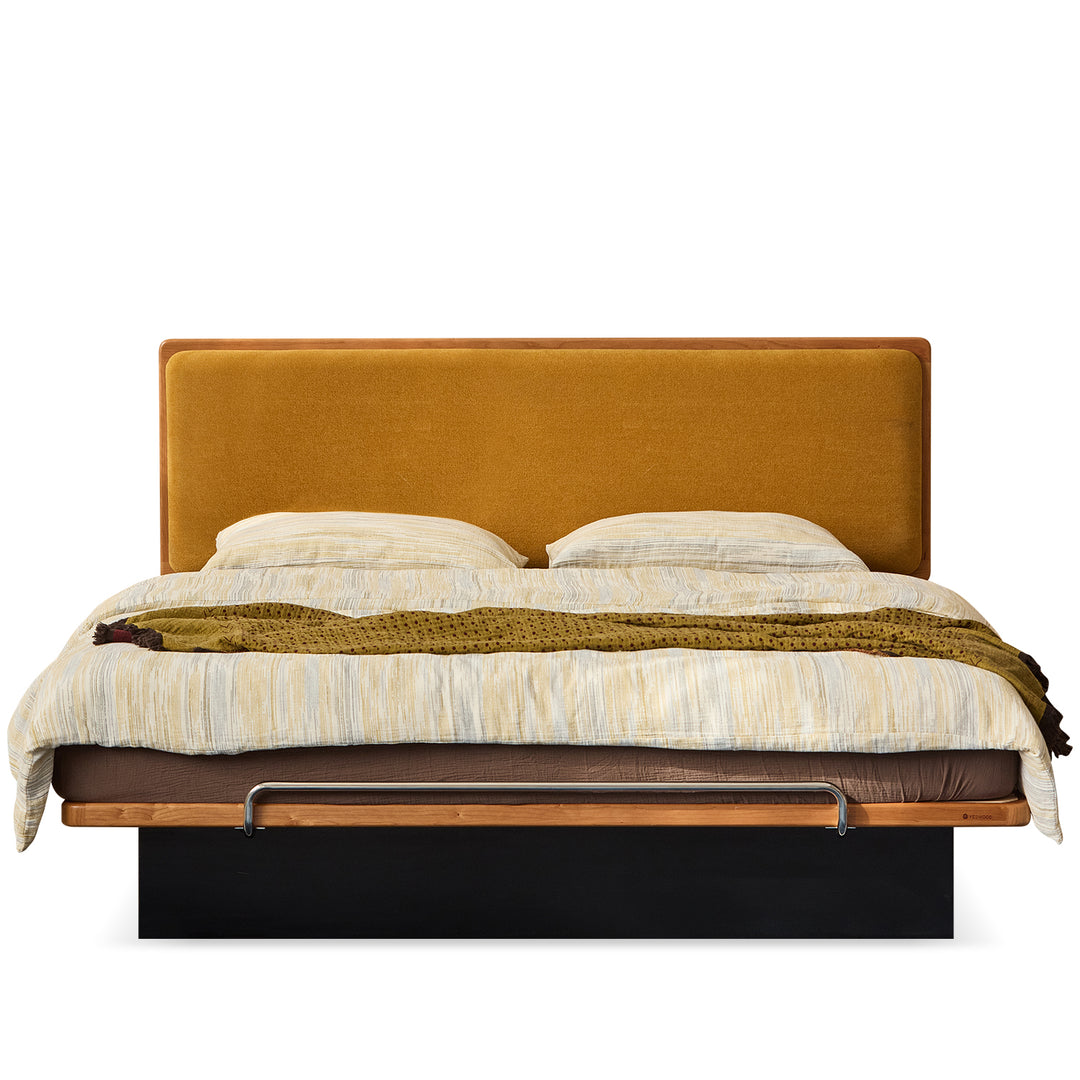 Bauhaus cherry wood storage bed film situational feels.