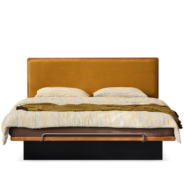 Bauhaus cherry wood storage bed film situational feels.