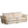 Cream Boucle Fabric 3 Seater Sofa CIRCLE