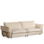 Cream Boucle Fabric 4 Seater Sofa CIRCLE