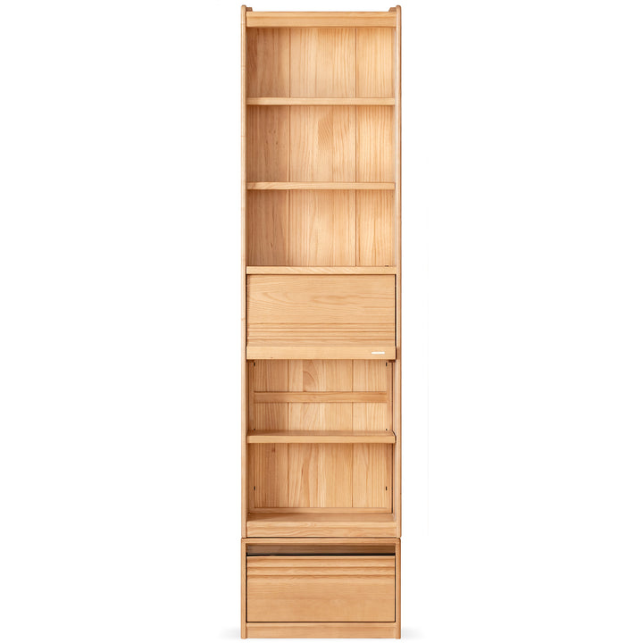Scandinavian ash wood bookshelf gallery detail 1.