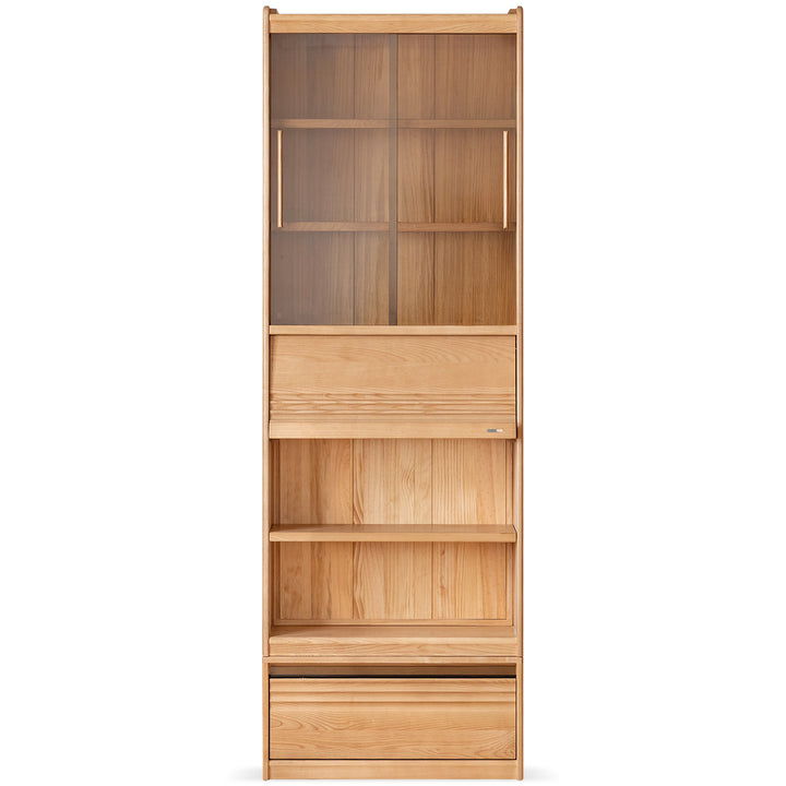 Scandinavian ash wood bookshelf gallery detail 3.