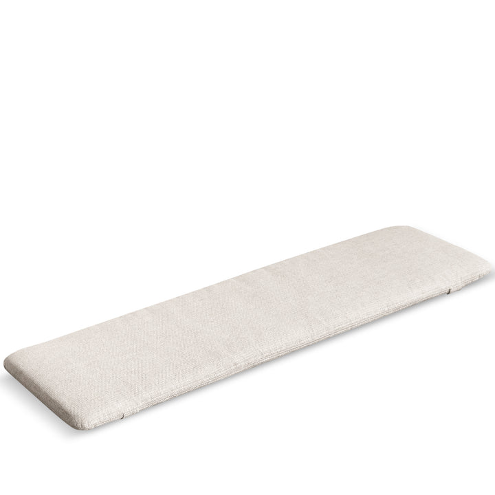 Scandinavian removable padded bench cushion cheese detail 6.