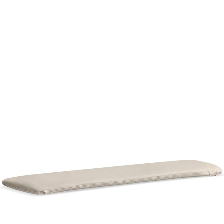 Scandinavian removable padded bench cushion cheese detail 7.