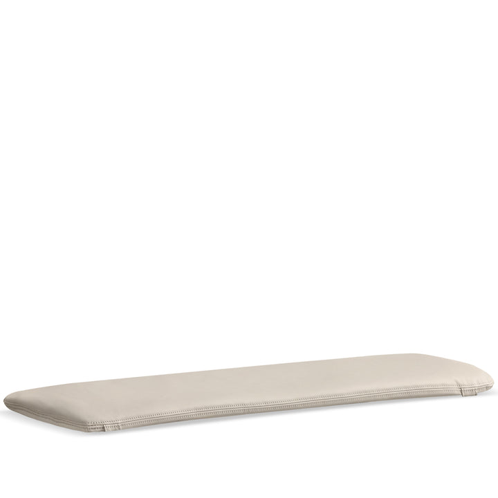 Scandinavian removable padded bench cushion cheese detail 1.