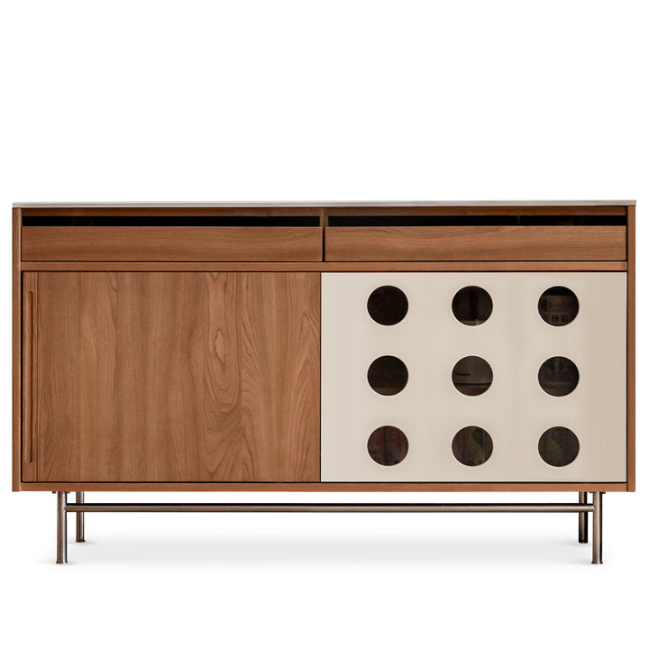 Scandinavian Cherry Wood Sintered Stone Cabinet TIMELESS
