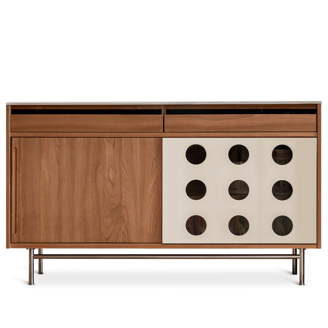 Scandinavian Cherry Wood Sintered Stone Cabinet TIMELESS