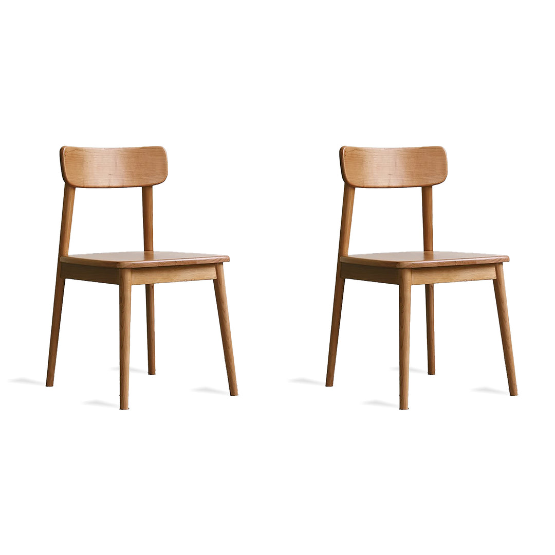Scandinavian Cherry Wood Dining Chair GREEN