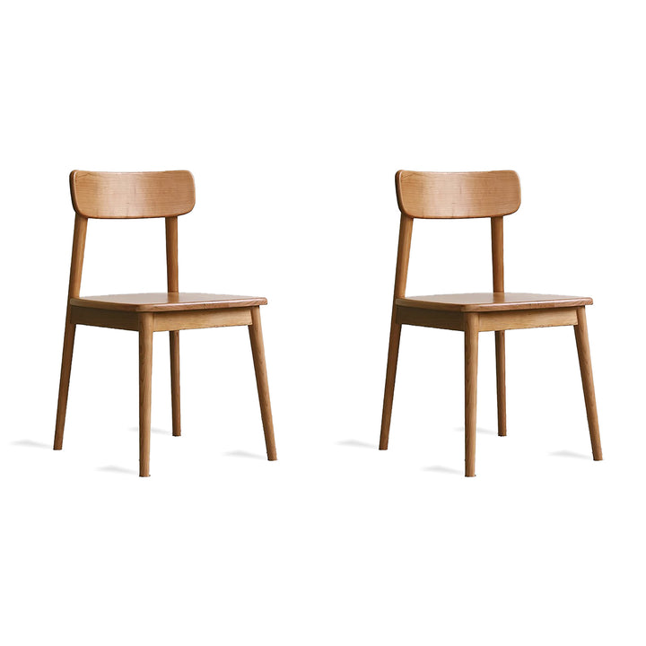 Scandinavian Cherry Wood Dining Chair GREEN