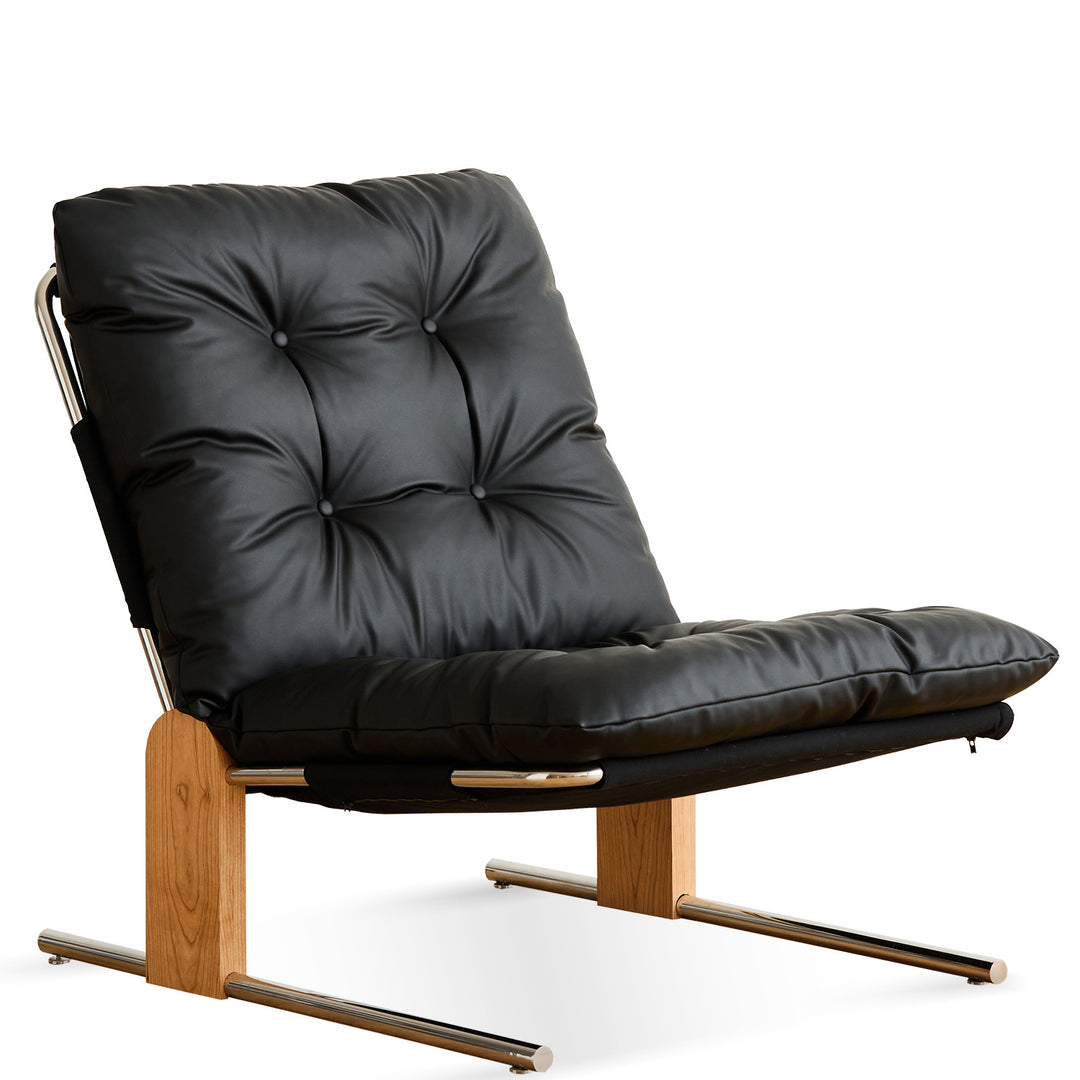 Scandinavian Genuine Leather 1 Seater Sofa Chair TESSIDI
