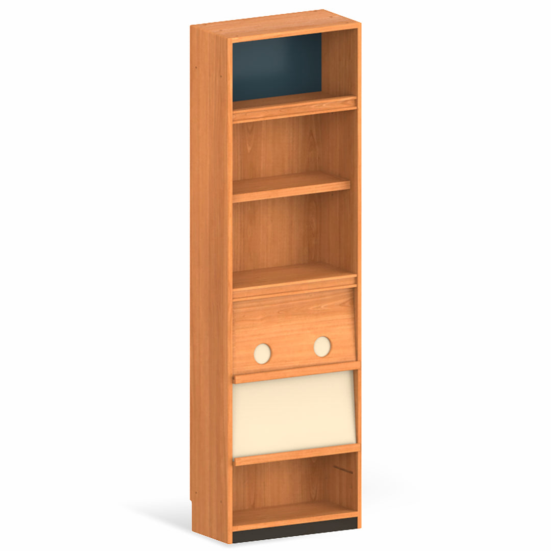 Scandinavian cherry wood bookshelf time environmental situation.