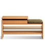 Scandinavian Cherry Wood Shoe Changing Bench MORI