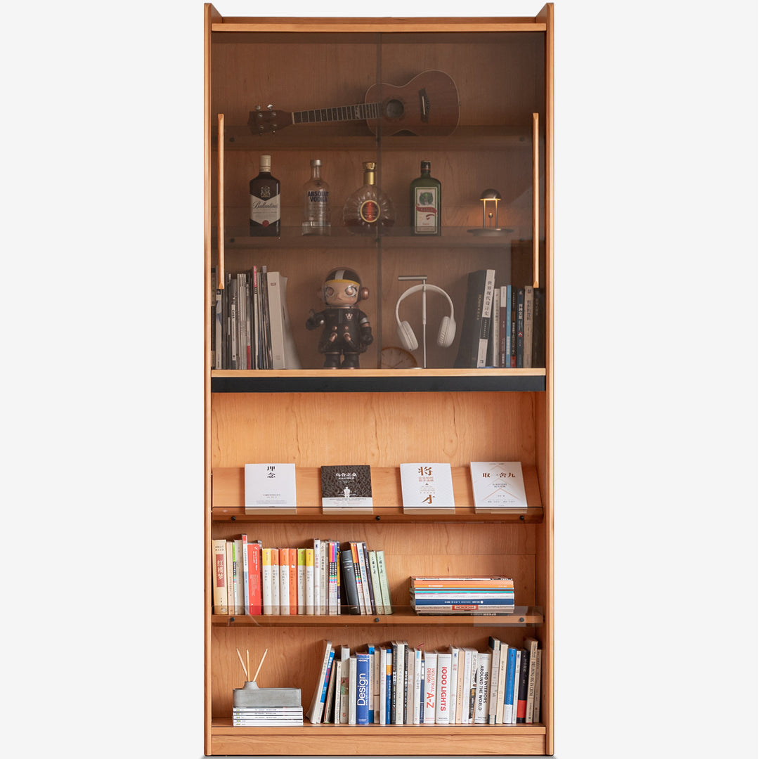 Scandinavian Cherry Wood Bookshelf STORY