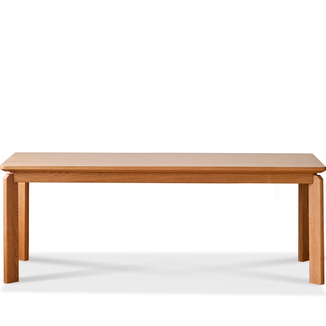 Scandinavian cherry wood dining table square situational feels.