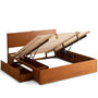 Vintage Boxwood Lift-Up Storage Bed With Drawer KANGAROO
