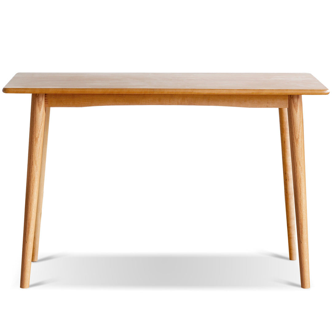 Scandinavian oak wood dining table green environmental situation.