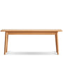 Scandinavian Oak Wood Dining Bench GREEN
