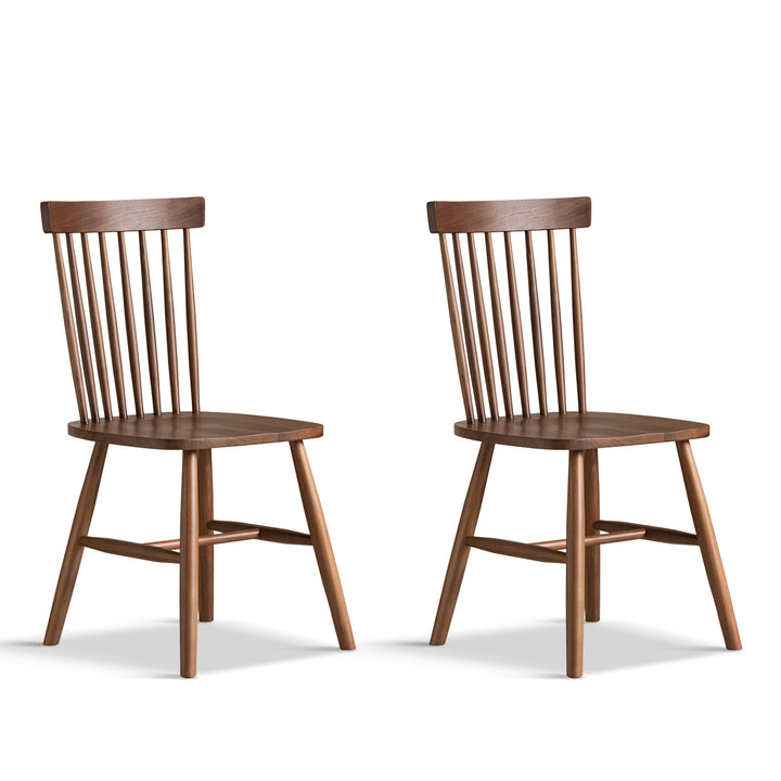 Vintage walnut wood dining chair windsor environmental situation.