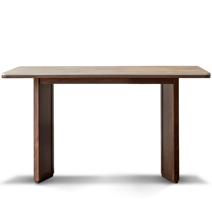 Vintage Walnut Wood Sintered Stone Dining Table STRATON