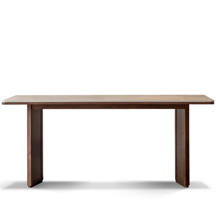 Vintage Walnut Wood Sintered Stone Dining Table STRATON