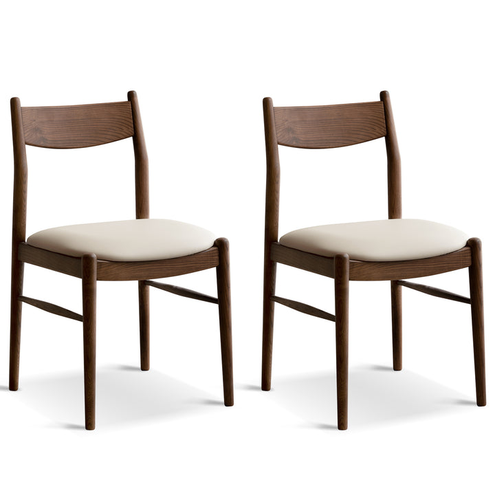 Vintage walnut wood dining chair purea environmental situation.