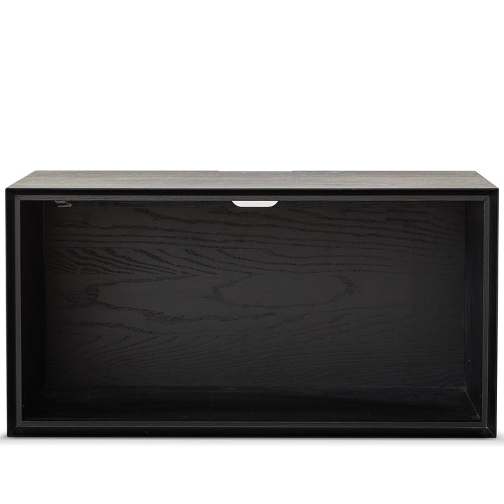 Minimalist ash wood veneer modular cabinet shadow detail 2.