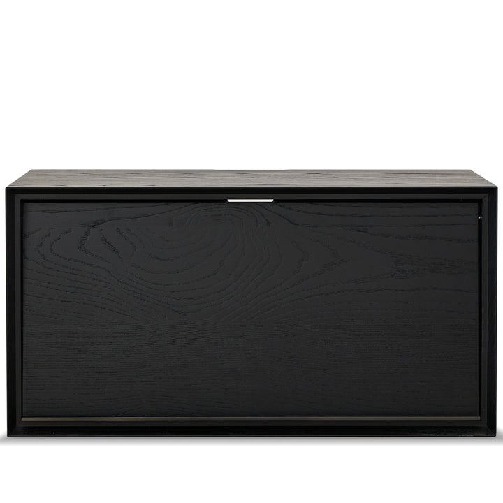 Minimalist ash wood veneer modular cabinet shadow detail 3.