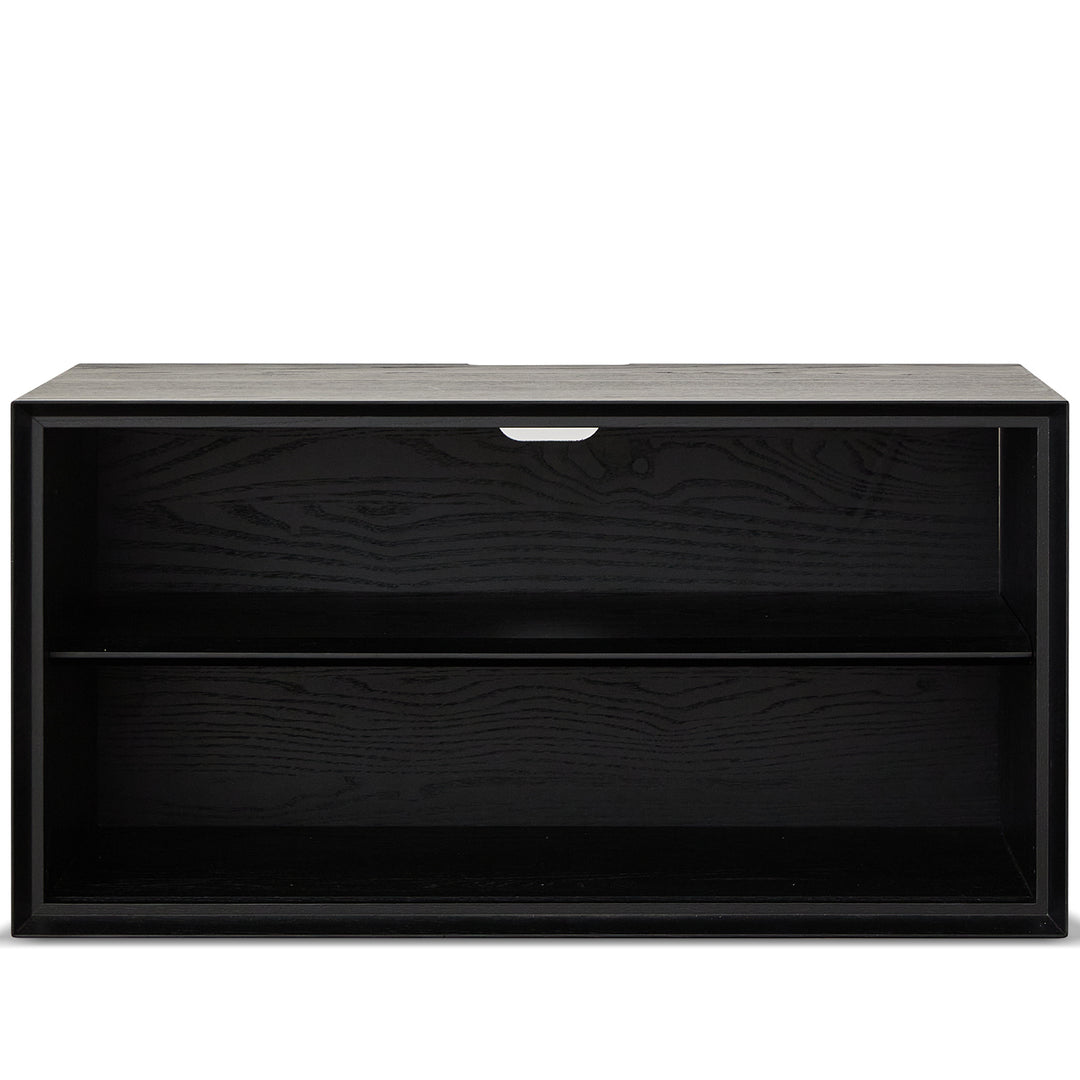 Minimalist ash wood veneer modular cabinet shadow detail 7.
