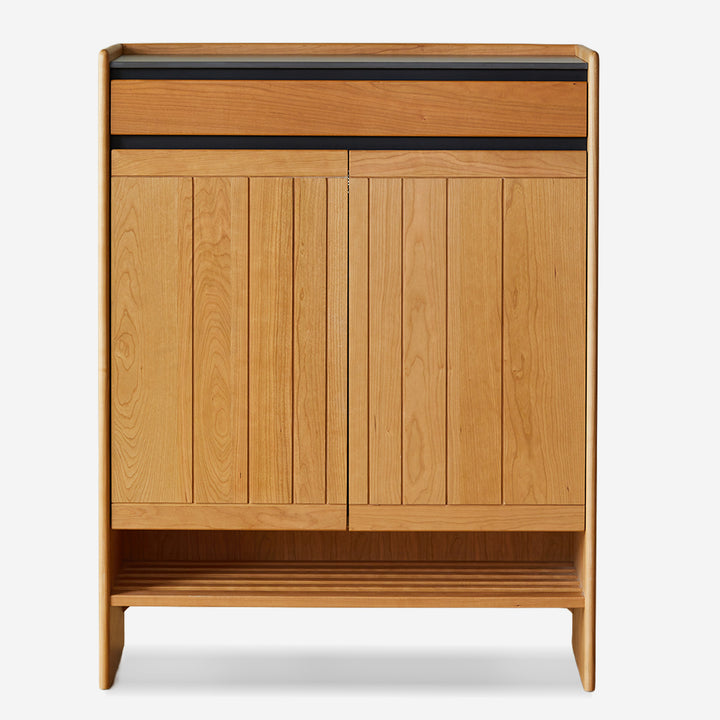 Scandinavian Cherry Wood Modular Shoe Cabinet HARBOR