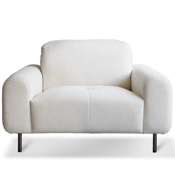 Minimalist Chenille Velvet Fabric 1 Seater Sofa DRIFT