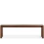 Japandi Walnut Wood Dining Bench COASTAL