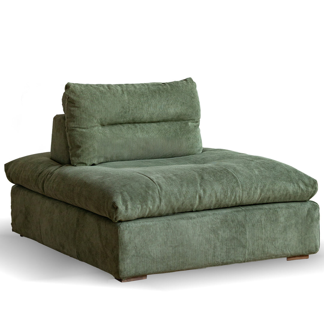 Scandinavian Chenille Velvet Fabric Modular 1 Seater Sofa