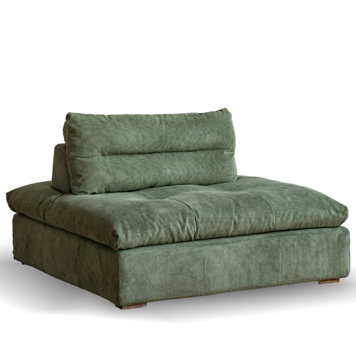 Scandinavian Chenille Velvet Fabric Modular 1 Seater Sofa