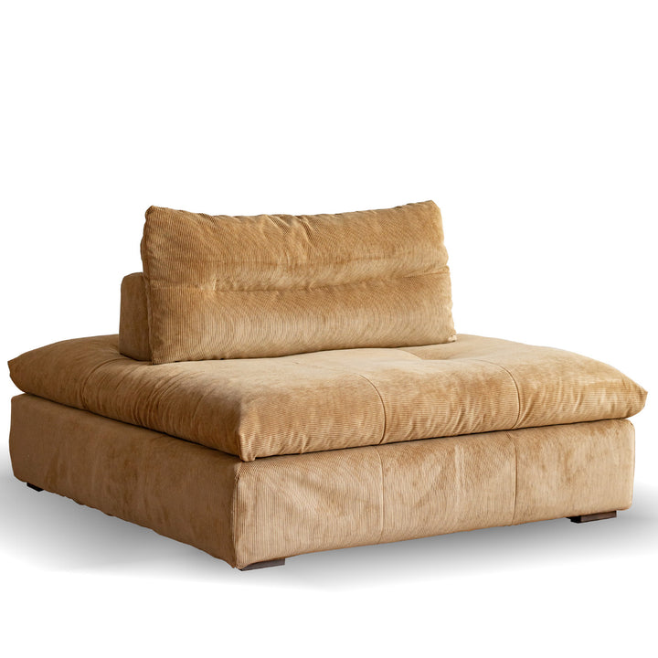 Scandinavian Chenille Velvet Fabric Modular 1 Seater Sofa