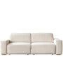 Minimalist Chenille Velvet Fabric Electric Recliner 3 Seater Sofa Bed STRING