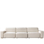 Minimalist Chenille Velvet Fabric Electric Recliner 4 Seater Sofa Bed STRING