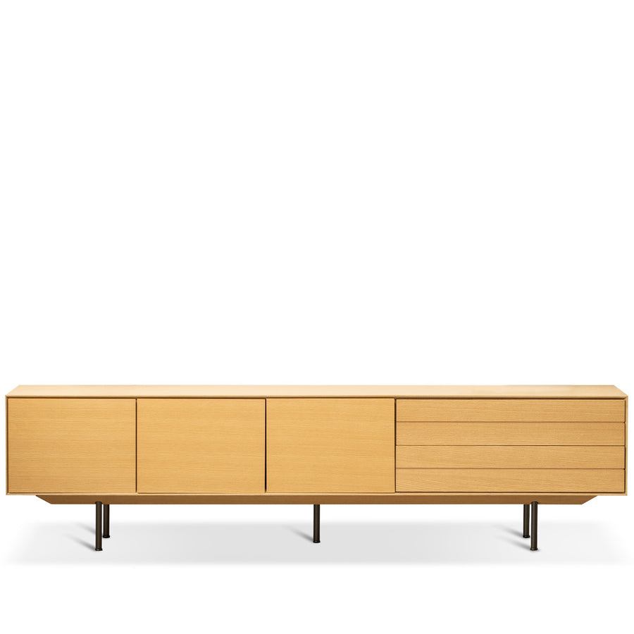 Minimalist Ash Wood Veneer TV Console COLIN